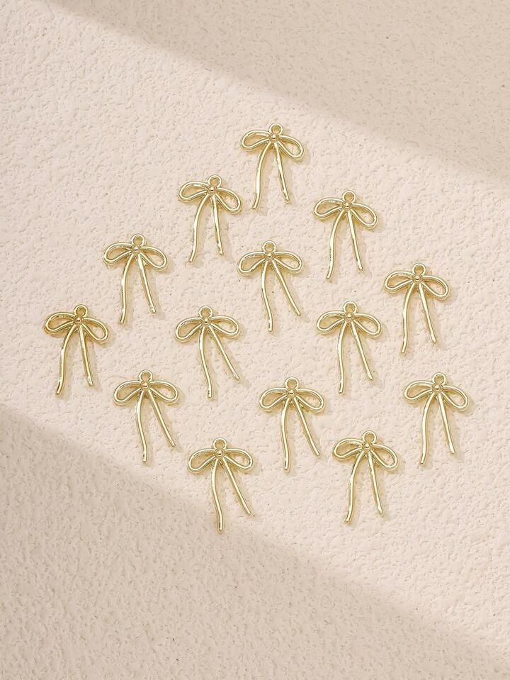 14pcs Ribbon Bowknot Pendant DIY Jewelry Making Supplies Valentines | SHEIN