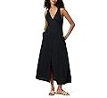 The Drop Women's Blanca Linen Button-Front V-Neck Maxi Dress | Amazon (US)