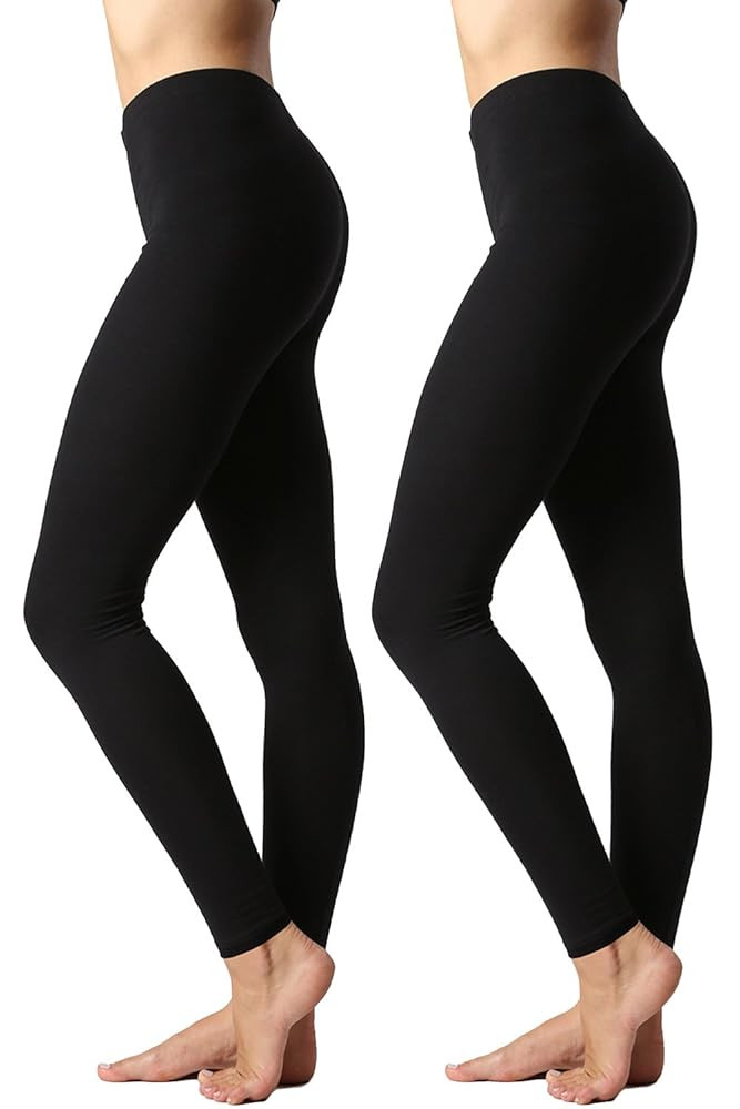 Women's Premium Cotton Full Length Leggings OP-1851 | Amazon (US)