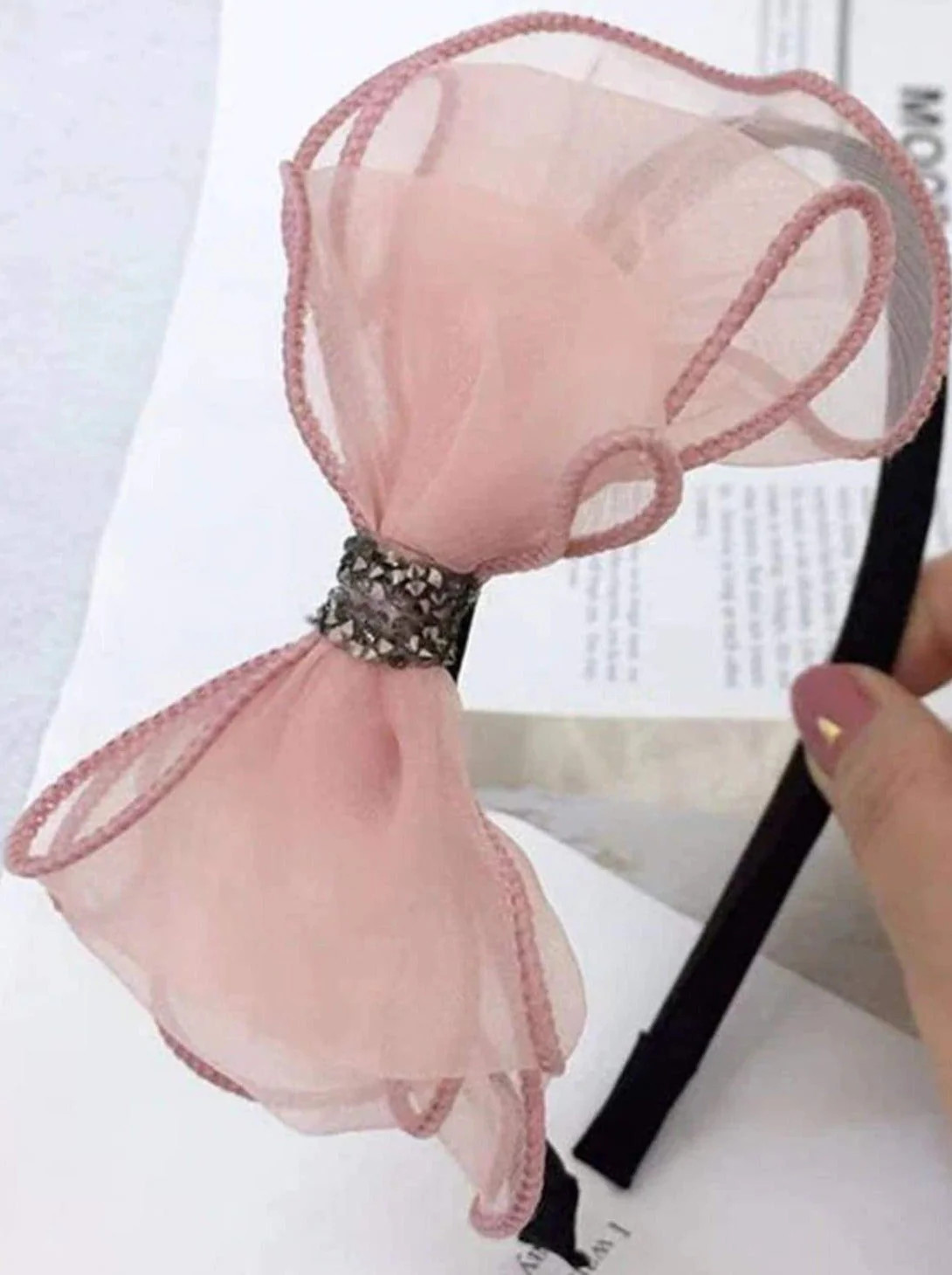 Lovely Girl Tulle Bow Headband | Mia Belle Girls