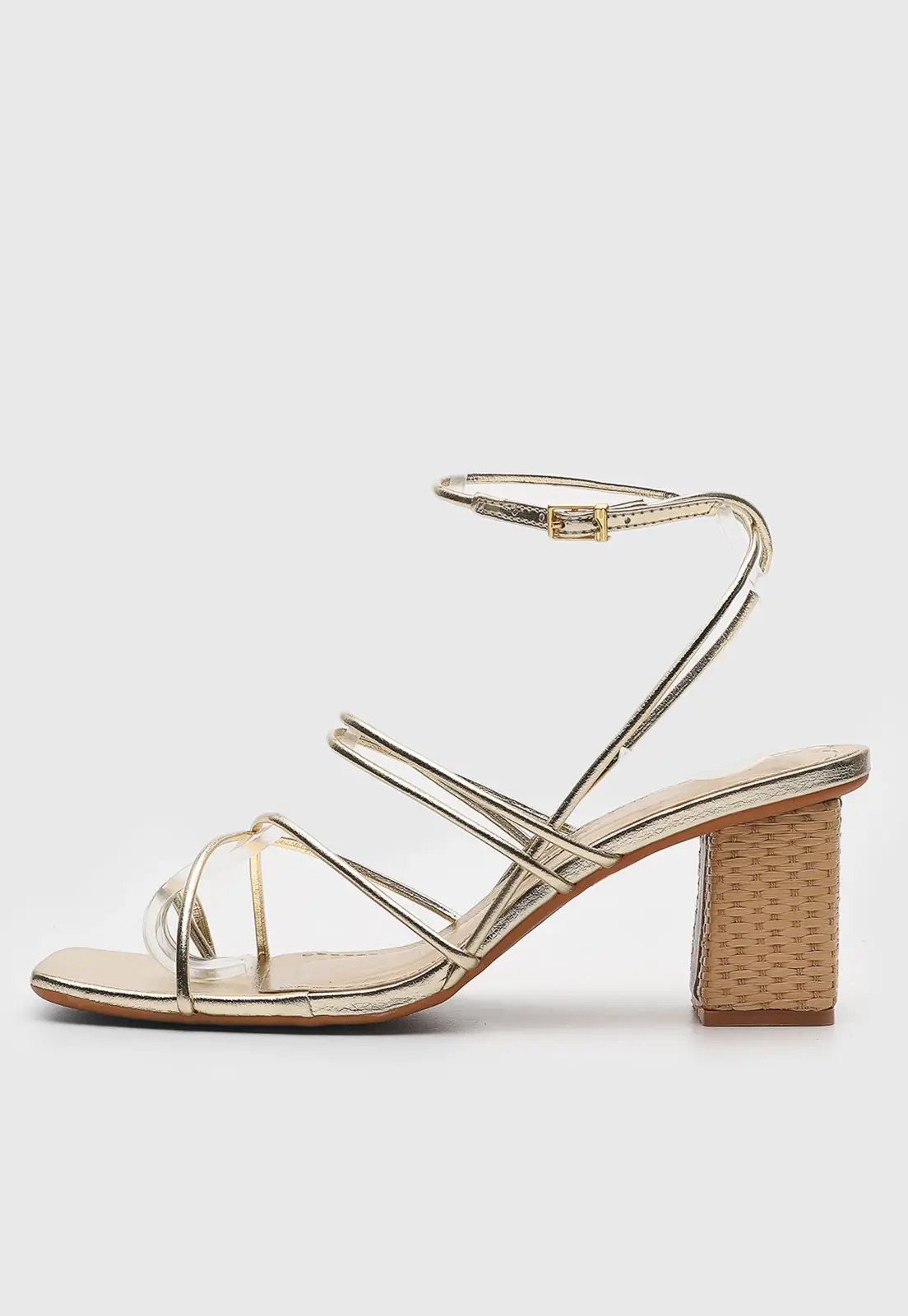 Sandália Santa Lolla Metalizada Dourada | Dafiti (BR)