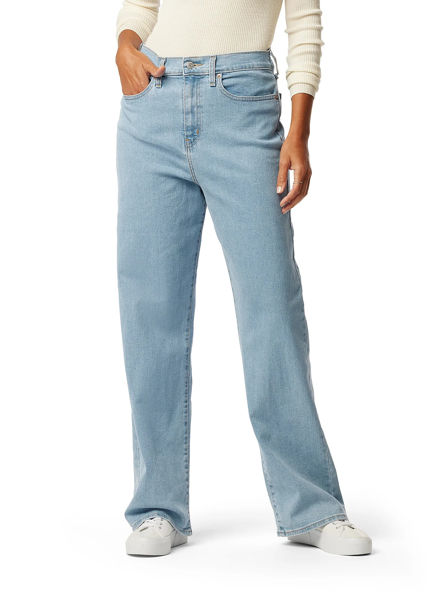 Levi Strauss Signature Women's High Rise Loose Straight Jeans | Walmart (US)