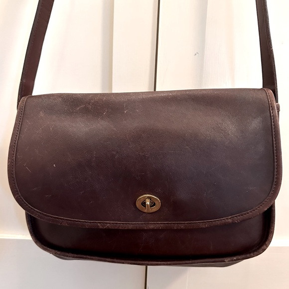 Vintage Coach crossbody - chocolate brown | Poshmark