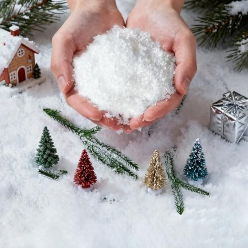 YILEGSYO 12oz Artificial Instant Snow Spray for Christmas Trees - Instant Fake Snow Flakes Decorations for Winter Wonderland Village, Tree&Window Displays，Christmas Realistic Faux Snowfall. | Amazon (US)