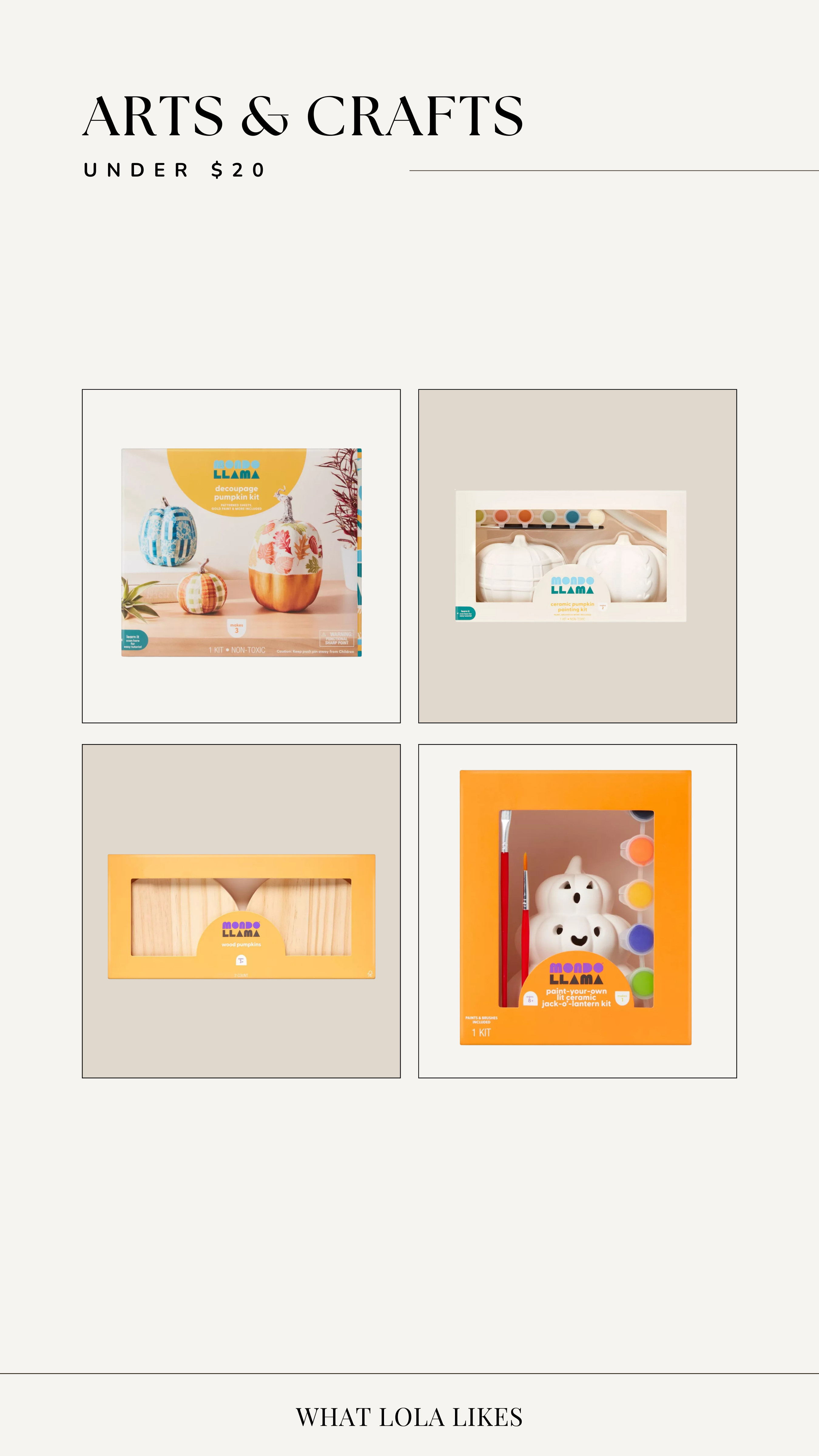 Here are are some festive fall & halloween arts & crafts for the kids! All are under $20!

Target, Target finds, arts & crafts, for the kids, halloween activities  

 #LTKFindsUnder50 #LTKKids #LTKFamily