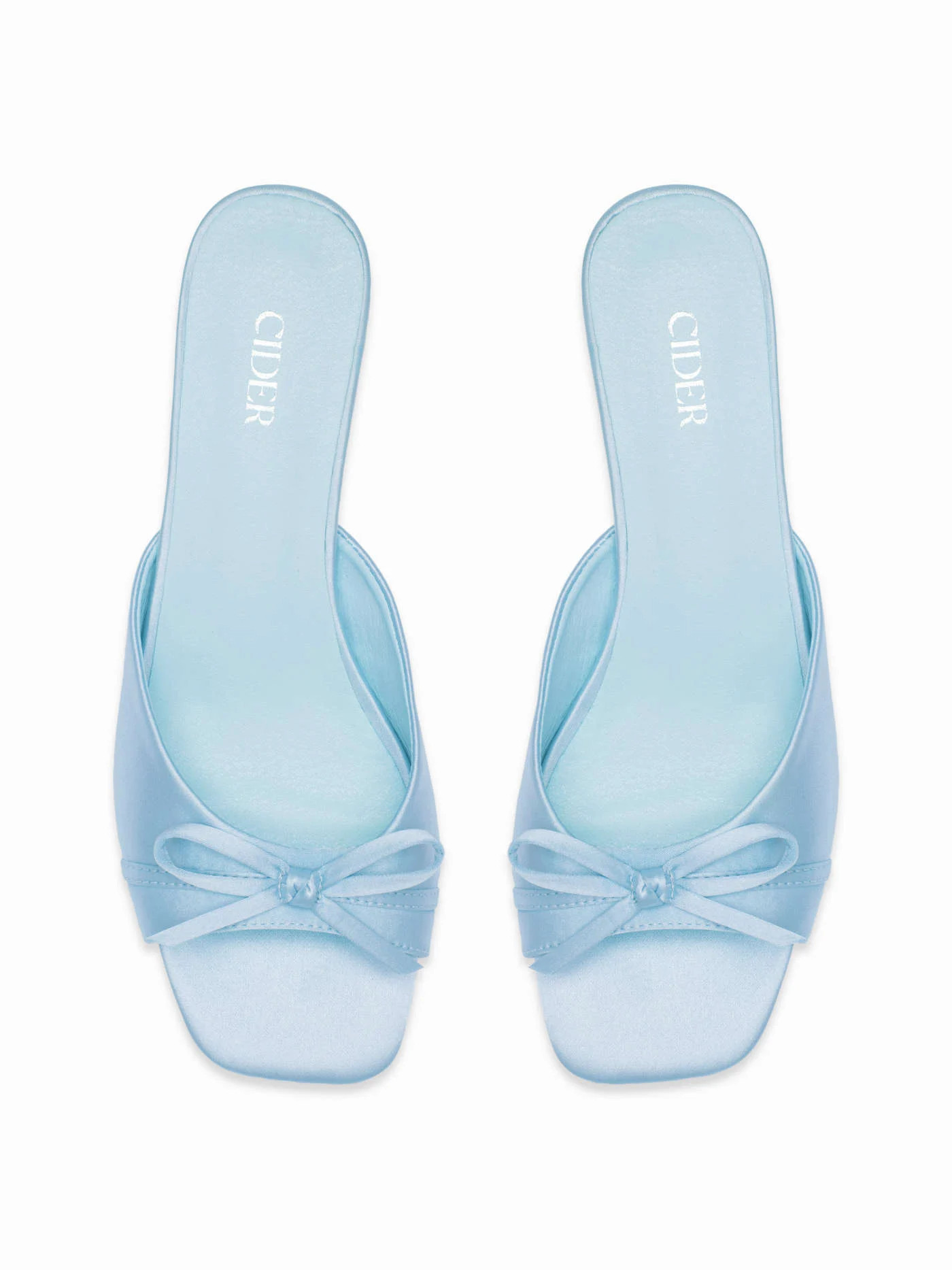 SQUARE TOE FLIP-FLOP  KITTEN HEELED SANDALS $47.90 | Cider