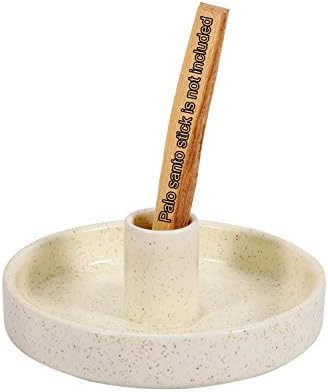 Palo Santo Holder, Ceramic Incense Burner for Palo Santo Wood or Scented Incense Stick, Beige | Amazon (US)