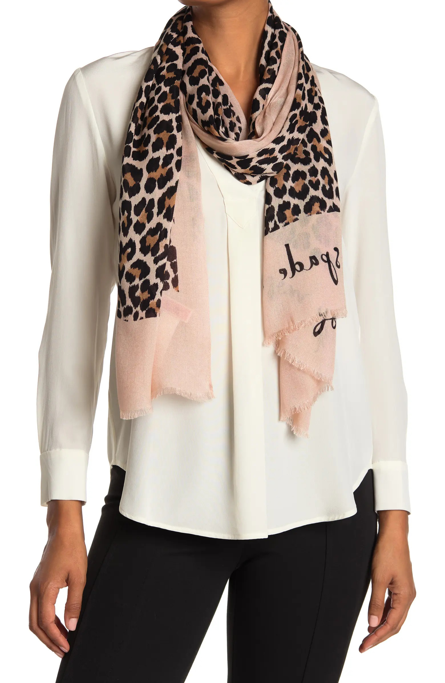leopard print oblong scarf | Nordstrom Rack