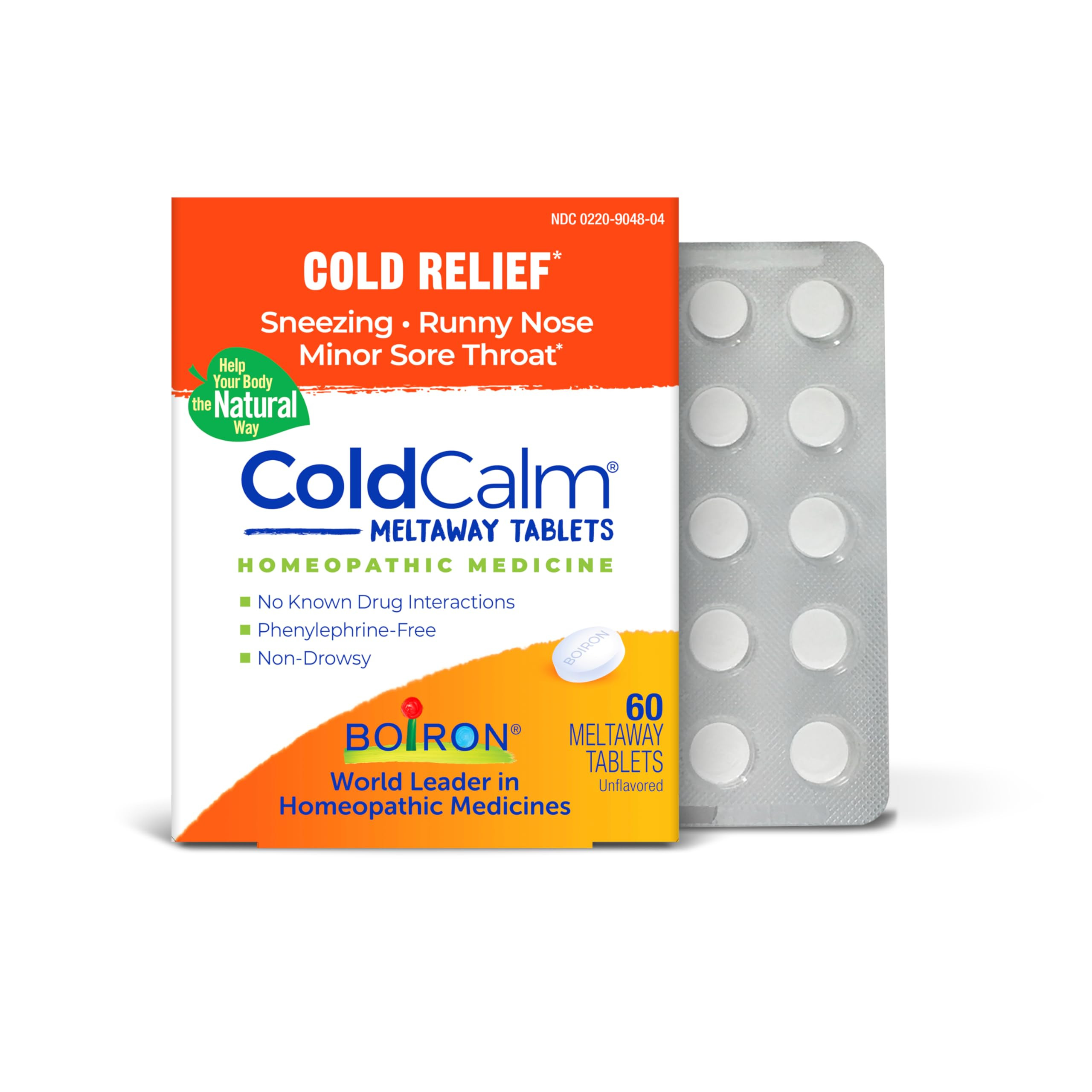 Boiron ColdCalm Tablets for Relief of Common Cold Symptoms Such as Sneezing, Runny Nose, Sore Thr... | Amazon (US)