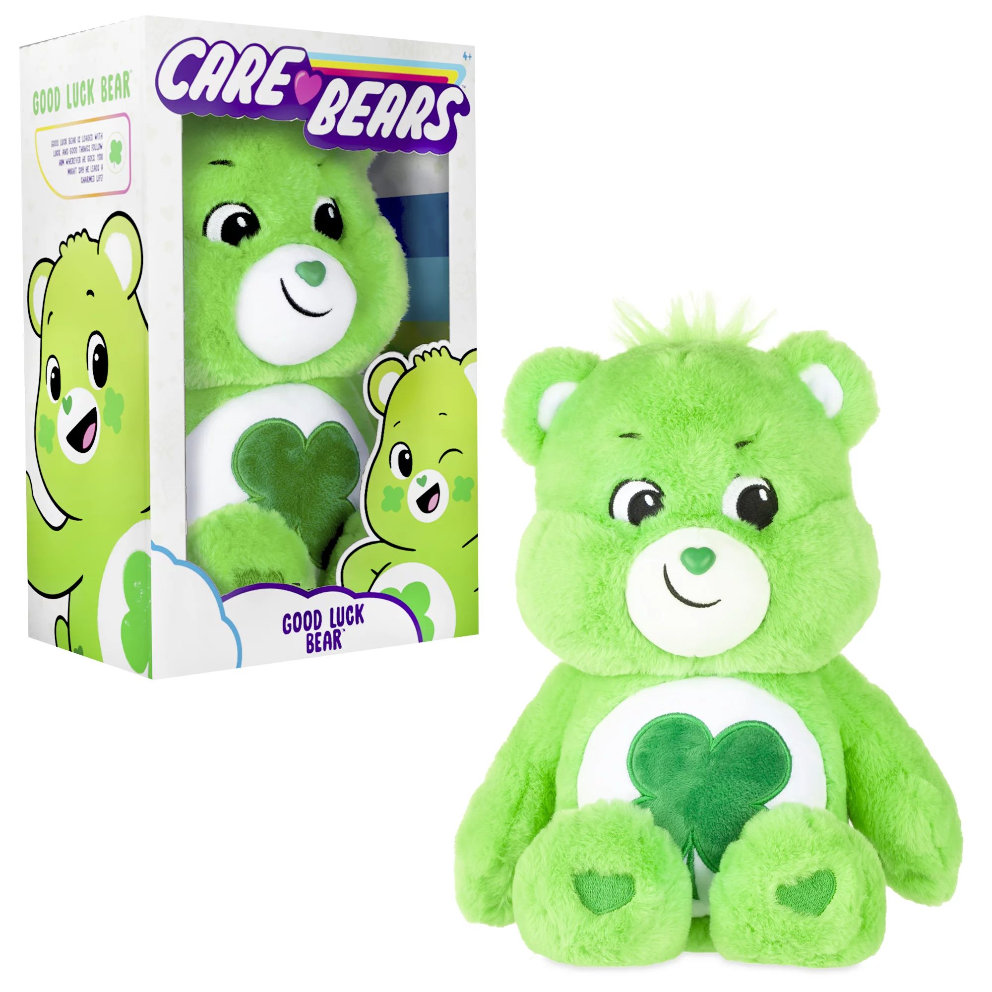 Care Bears 14" Plush - Good Luck Bear - Soft Huggable Material! - Walmart.com | Walmart (US)