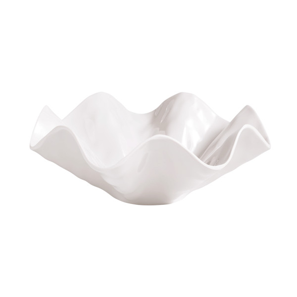 Ruffled Melamine Serving Bowl | Mud Pie