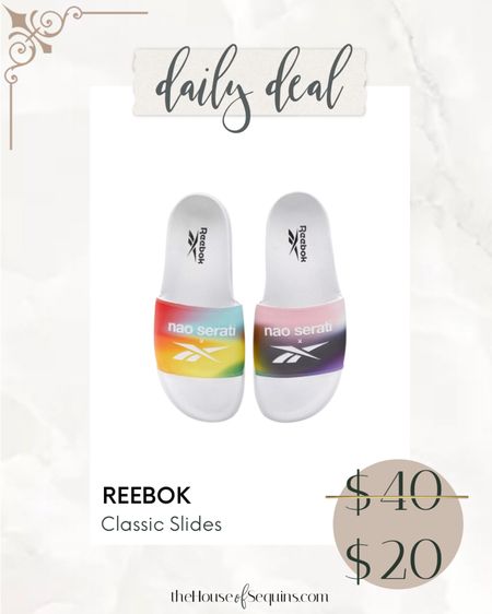 50% OFF Reebok Nao Serati slides