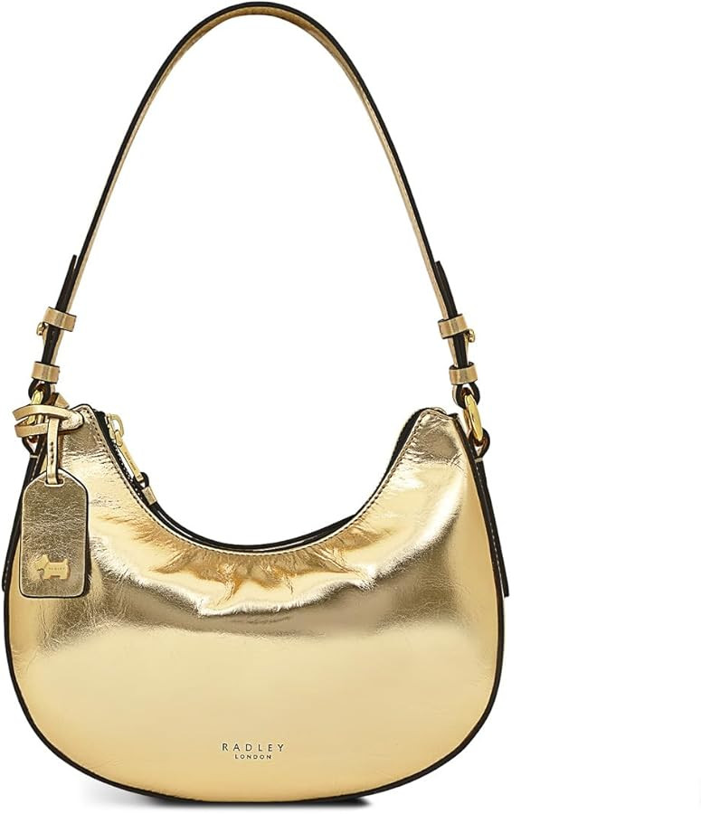 RADLEY London Bliss Crescent - Metallic Women's Leather Shoulder Bag- Small Size Purse - Women's ... | Amazon (US)
