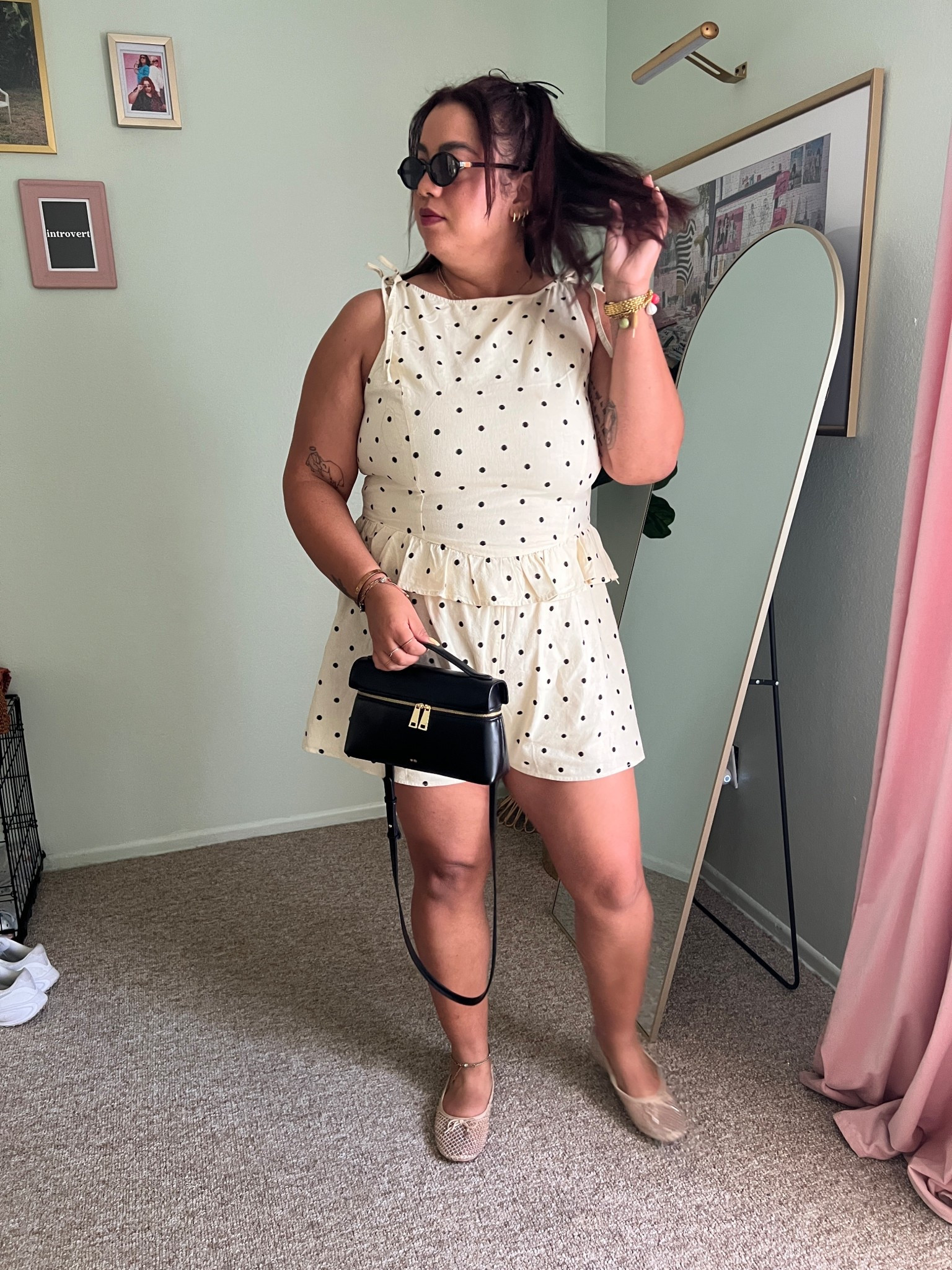 I LOVE a matching set! It’s such a good way to make multiple outfits. It makes packing for a trip super easy and this polka dot linen set from @hm is my current obsession! It’s super cute, breezy for the hot weather and flattering on a midsize curvy body like mine.  Are you a matching sets kind of person? #midsizestyle #midsizefashion #styleinspo #springoutfit #afforɗablefashion

#LTKootd #LTKMidsize