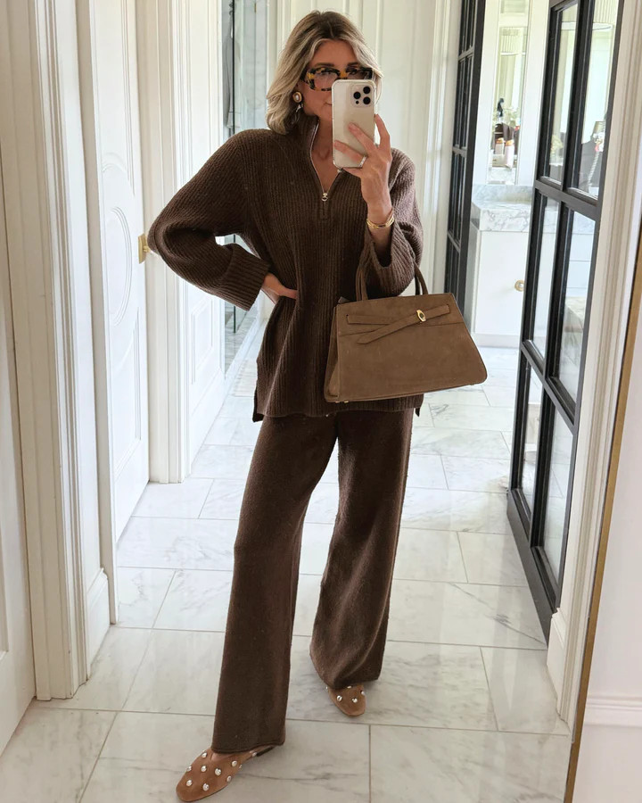 Splendid x @Cellajaneblog Boucle Sweater Pant | Splendid