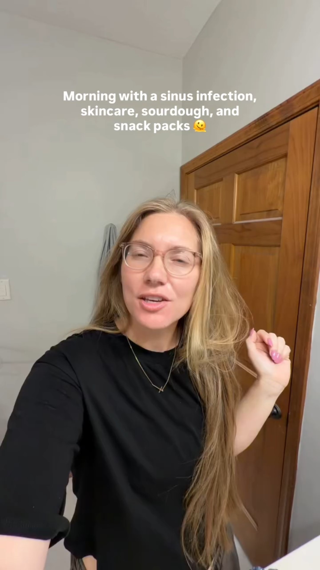 Sinus pressure ✅ skincare ✅ snack packs ✅
Just another glamorous morning 🫠🖤
#realisticmomlife #morningroutine #grwu #momvlog

#LTKmomlife #LTKselfcare #LTKgrwm