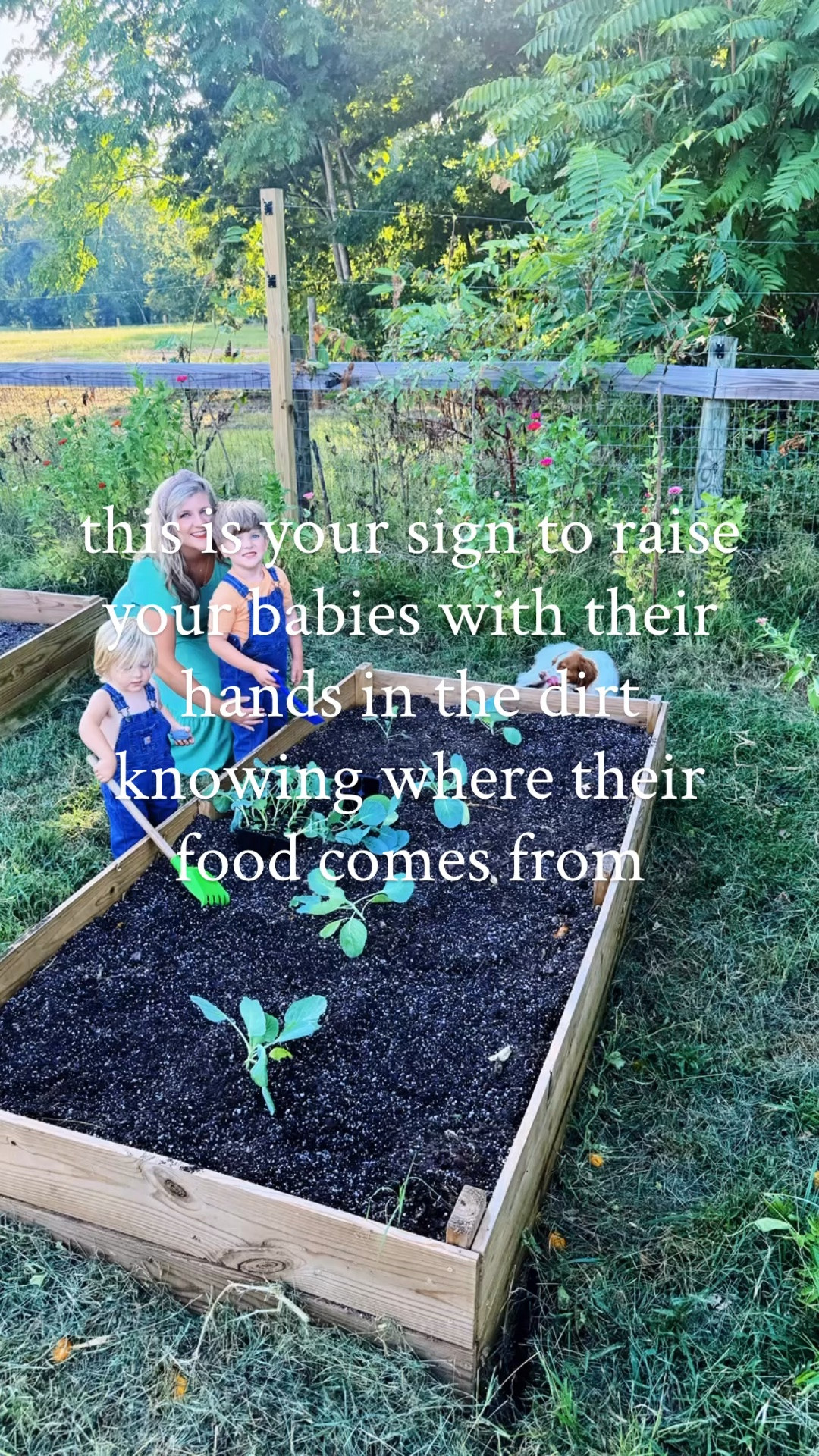 Raising our babies 👶🏼 out where the green grass 🌱 grows 🌳 and man, it sure is good to be have finally found our forever farm 🌾 and home sweet home 🏠 way out in the country!!! 🌻🧺🚜🏡 #handsinthedirt #wherethegreengrassgrows #livinthedream #buydirt #raisingthemright