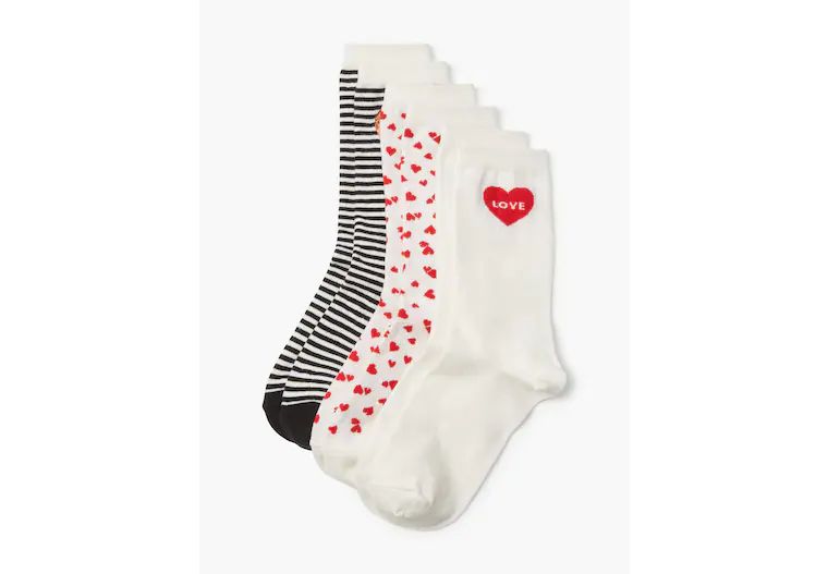 True Love 3 Pack Boxed Crew Socks | Kate Spade (US)