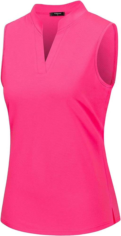 Womens Sleeveless Golf Polo Shirts Lightweight Tennis Sport Tops | Amazon (US)