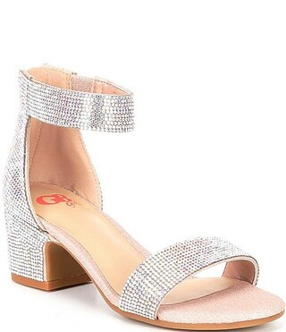 Girls' Roniiee Rhinestone Ankle Strap Family Matching Dress Sandals (Toddler) | Dillard's