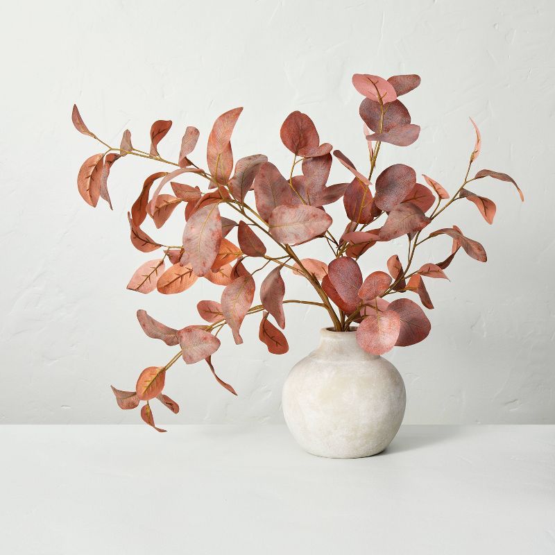 20&#34; Faux Rusted Eucalyptus Ceramic Pot Arrangement - Hearth &#38; Hand&#8482; with Magnolia | Target