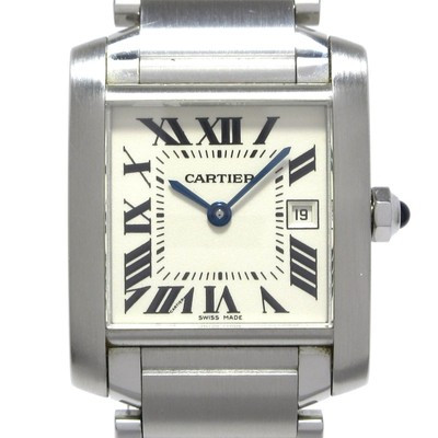 Auth Cartier Tank Francaise MM W51011Q3 654445CD Silver Unisex Wrist Watch | eBay US