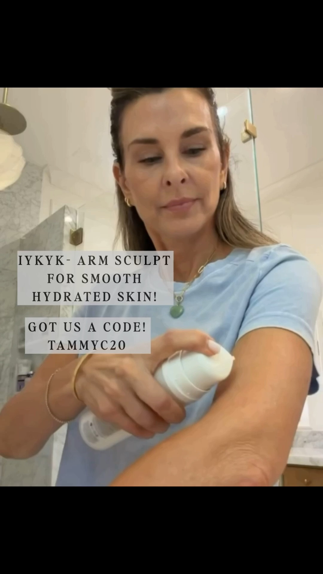 Rare and temporary discount code TammyC20 
Very impressed with how well this takes away texture from my arms￼ and chest. I apply the sculpt first and then the hydrator.  
@ubeauty

#LTKOver40