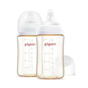 Amazon.com : Pigeon PPSU Nursing Baby Bottle Wide Neck, Anti-Colic, Streamlined Body, Natural Fee... | Amazon (US)