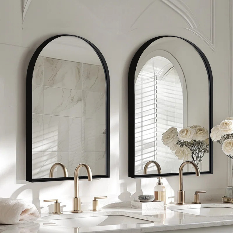 Brenai Recessed Framed 1 Door Medicine Cabinet with 2 Adjustable Shelves (Set of 2) | Wayfair North America