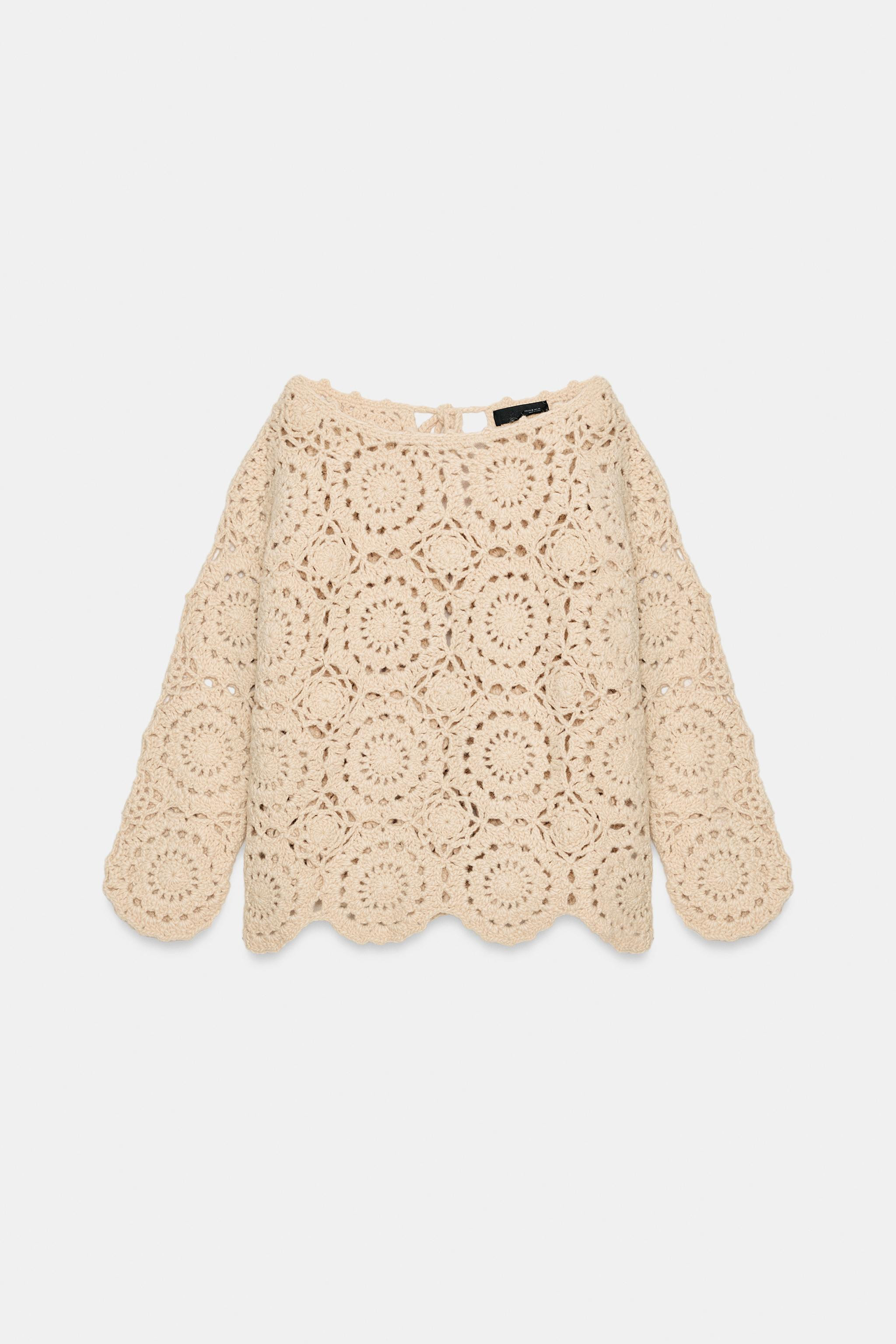 CROCHET KNIT JUMPER | Zara US