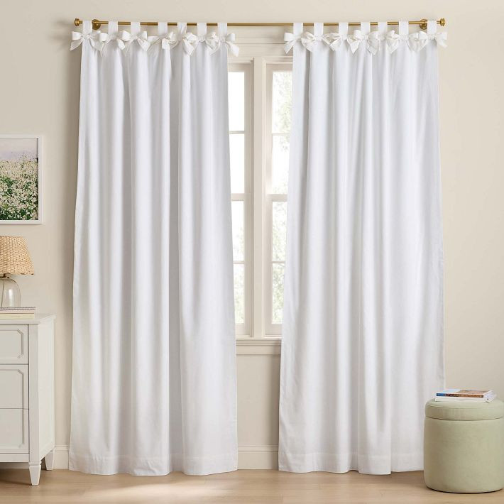 Bow Blackout Curtain | Pottery Barn Teen