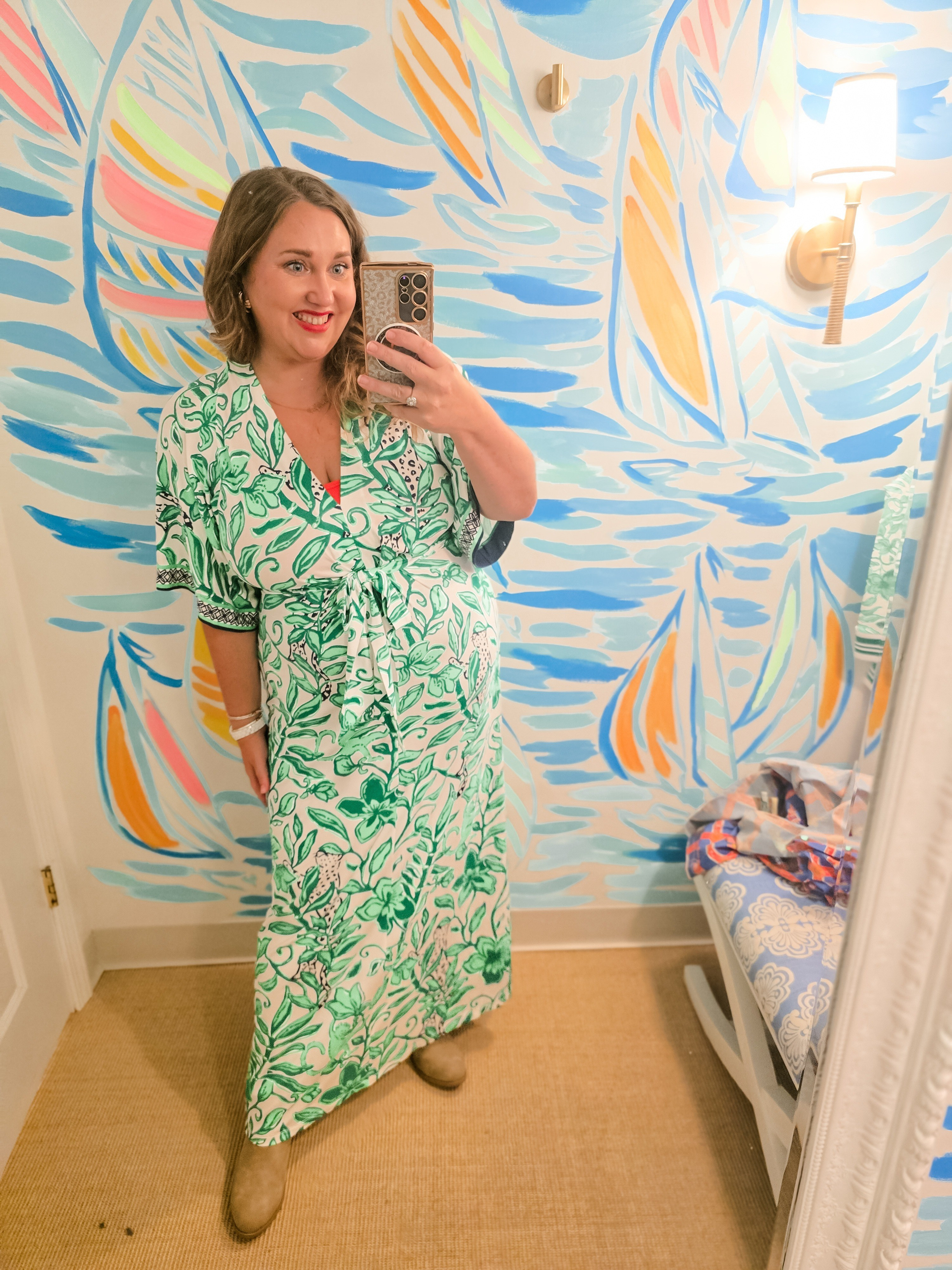 This is the Lilly Pulitzer Wisteria Dress in a size 12. Yes the size 12 zipped and I was shocked. I would still get this in a 16 if I were to order it though. It's crazy ti me that there is not much difference in a 12 vs a 16 with this brand but I have also noticed the L and XL sweaters fit exactly the same as well 🫣🤯 #livinglargeinlilly #wisteria #maxi #resort #resort365 #lillypulitzer 

#LTKSeasonal #LTKPlusSize #LTKMidsize