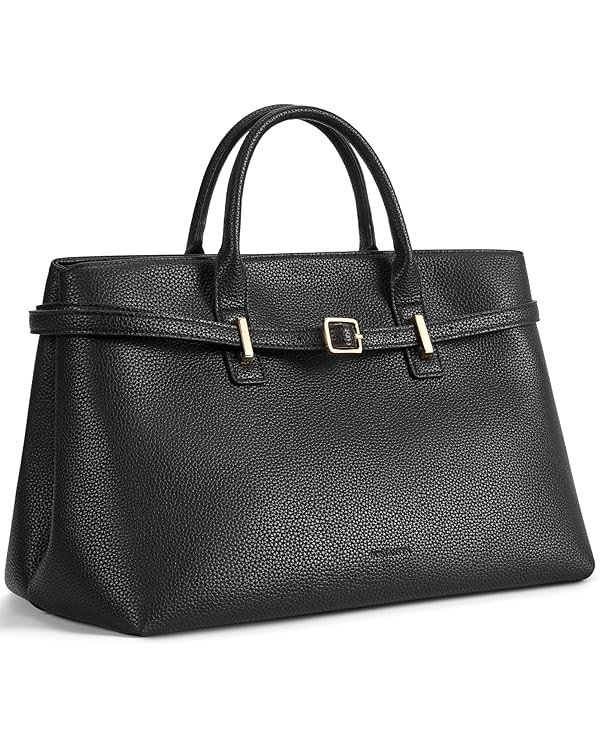 BOSTANTEN Top Handle Purses for Women Vegan Leather Tote Satchel Bag Designer Fall Handbag with A... | Amazon (US)