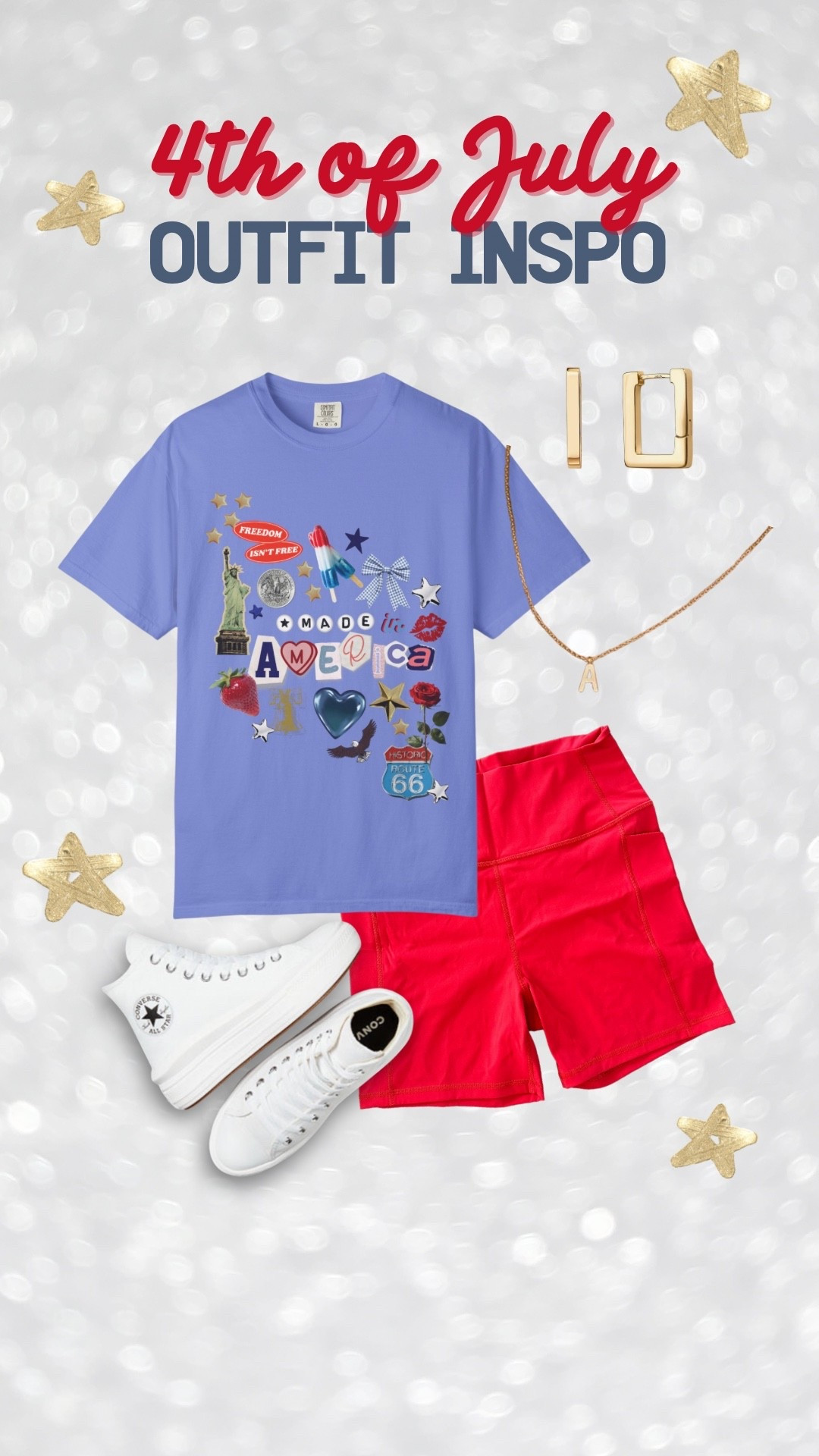 4th of July outfit inspo - tee designed by me! 

#LTKSeasonal #LTKSummerEdit #LTKFindsUnder50