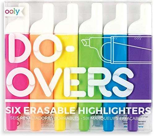 Amazon.com : Ooly Do Over Highlighters - Set of 6 : Office Products | Amazon (US)