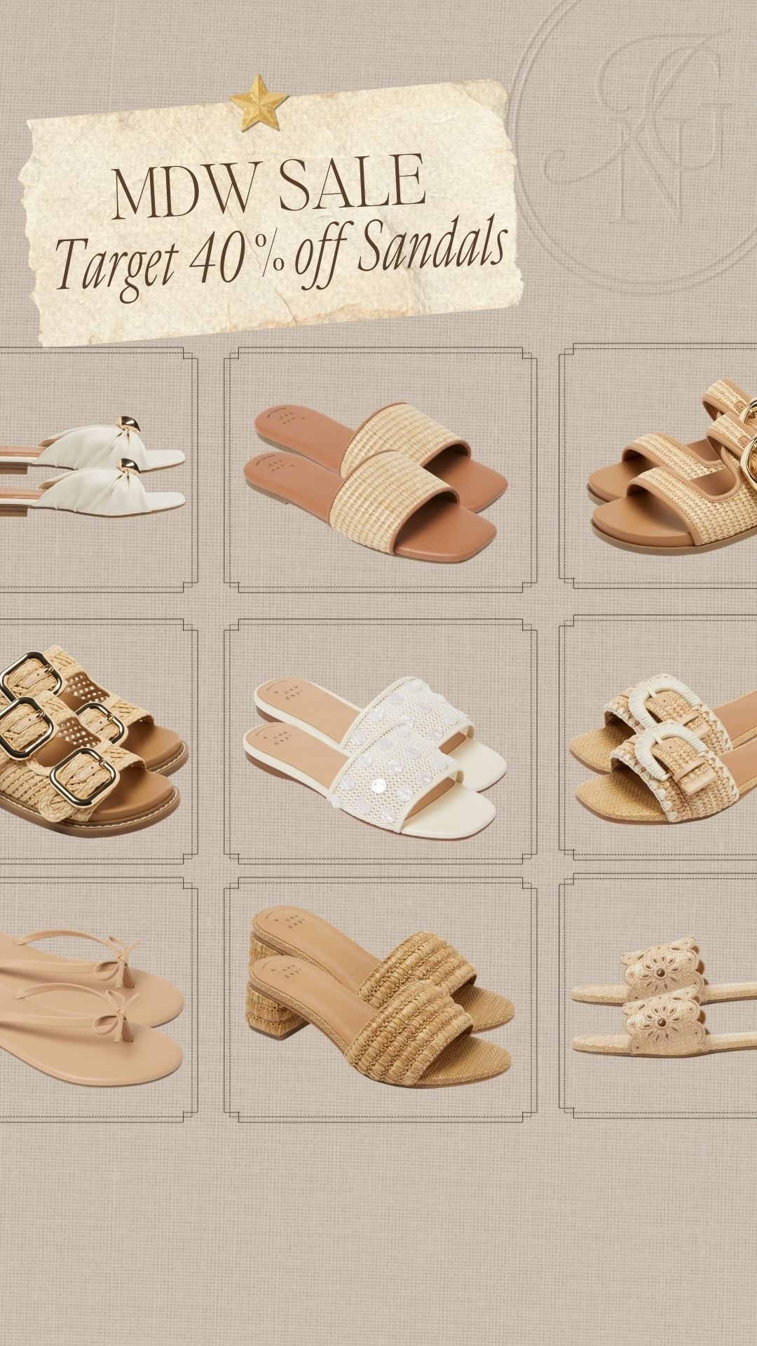 Target MDW Sale! 40% off sandals for everyone 🤎✨

#memorialdaysale #salealert #sandals #summersandals #sale #target #targetpartner #targetsale

#LTKSeasonal #LTKSaleAlert