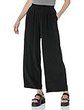 Splendid Women's Alessandra Silk Wide Leg Pants, Black | Amazon (US)