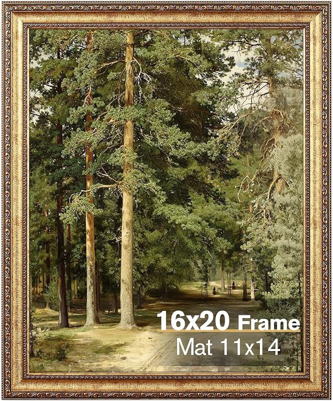 16x20 Gold Picture Frame, Ornate Vintage Picture Frames for Wall or Tabletop Display, 16 x 20 Pho... | Amazon (US)