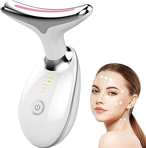 HIPEDO Neck Face Firming Wrinkle Removal Tool,microglow,face Sculpting Tool, 3 in 1 Portable Elec... | Amazon (US)
