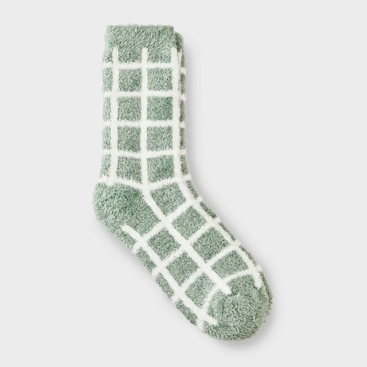 Women's Windowpane Plaid Cozy Crew Socks - Auden™ 4-10 | Target