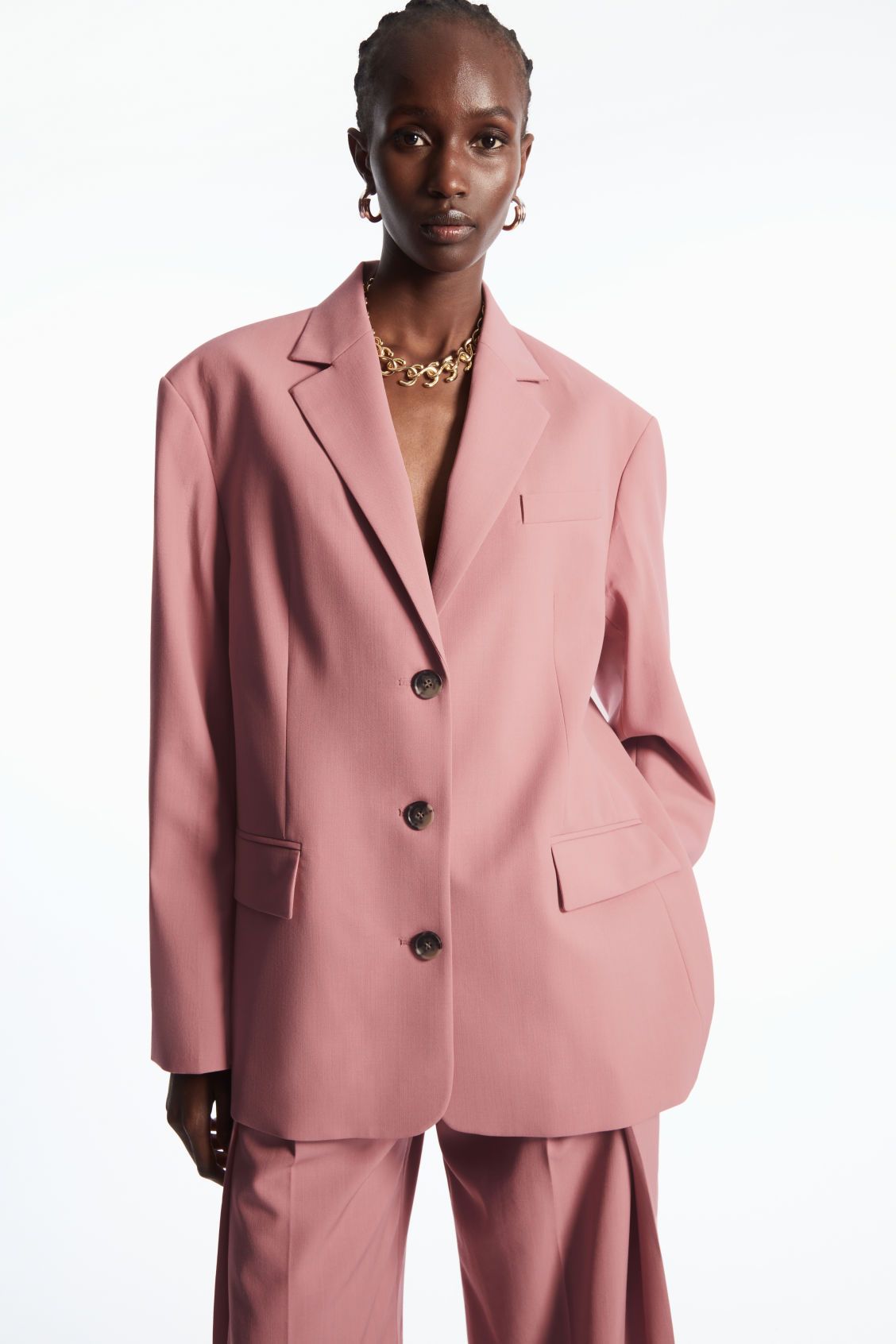 OVERSIZED WOOL BLAZER - LIGHT PINK - Blazers - COS | COS (US)