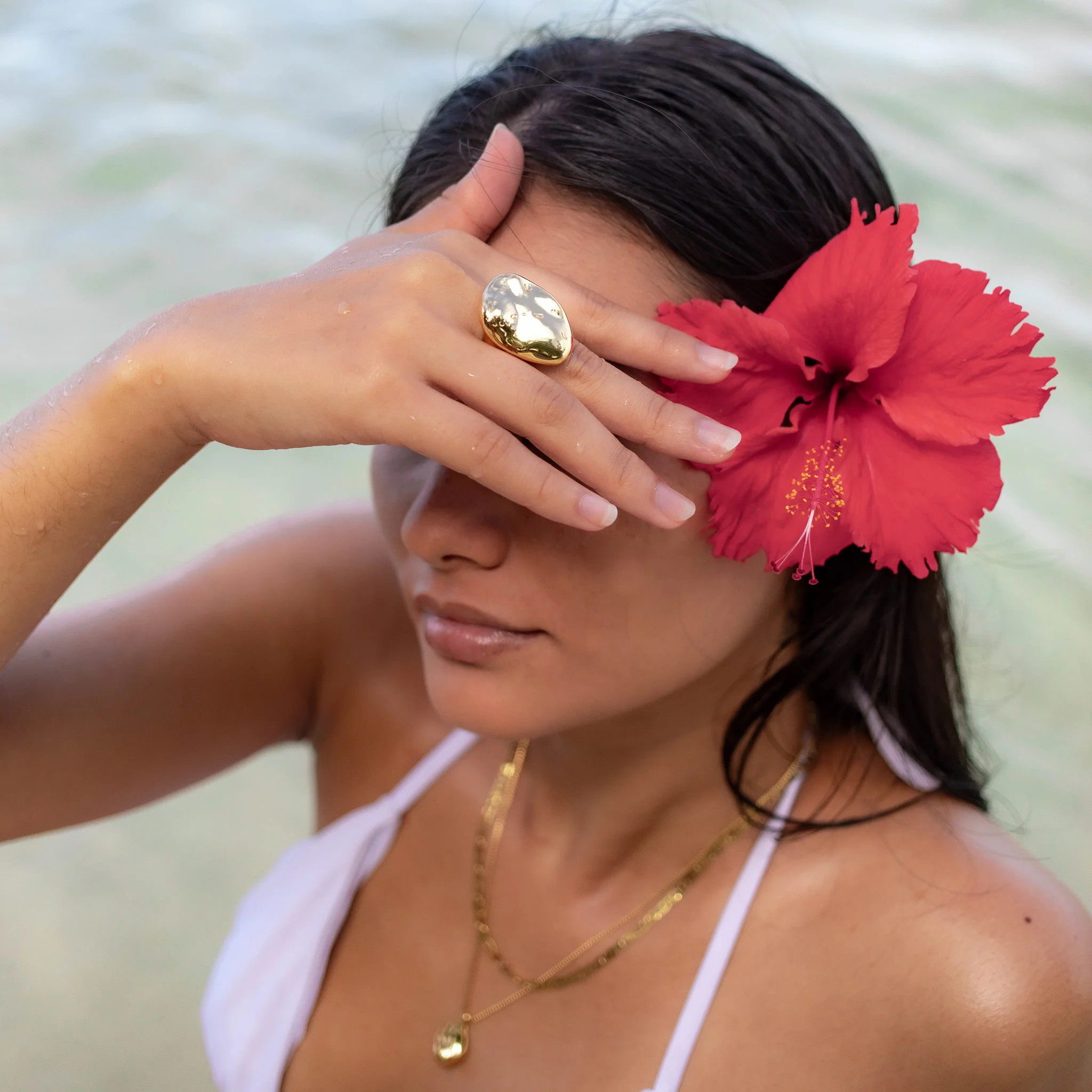 Waterproof Naomi Ring | Lotus Jewelry Studio
