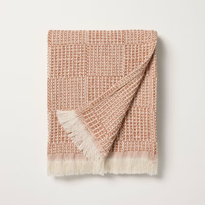 Checkered Knit Throw Blanket - Hearth & Hand™ with Magnolia | Target