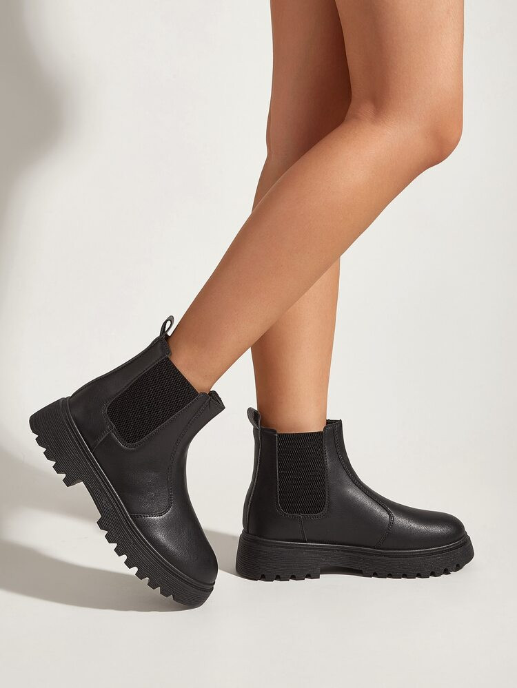 Minimalist Slip On Chelsea Boots | SHEIN