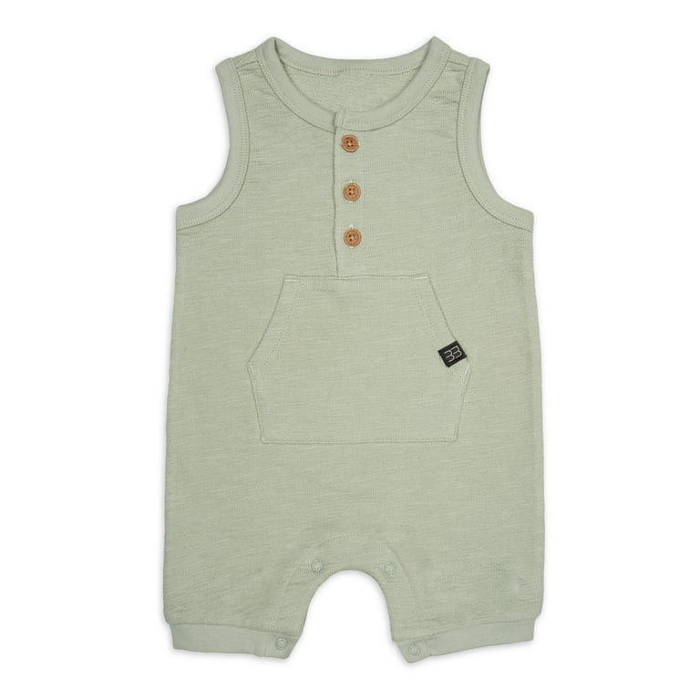 Modern Moments by Gerber Baby Boy Sleeveless Romper, Sizes 0/3 Months - 24 Months | Walmart (US)