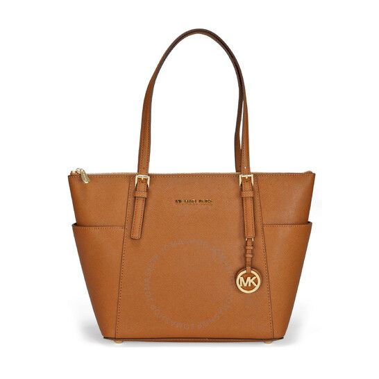 Jet Set Top-Zip Saffiano Leather Tote in Luggage - Medium | Jomashop.com & JomaDeals.com