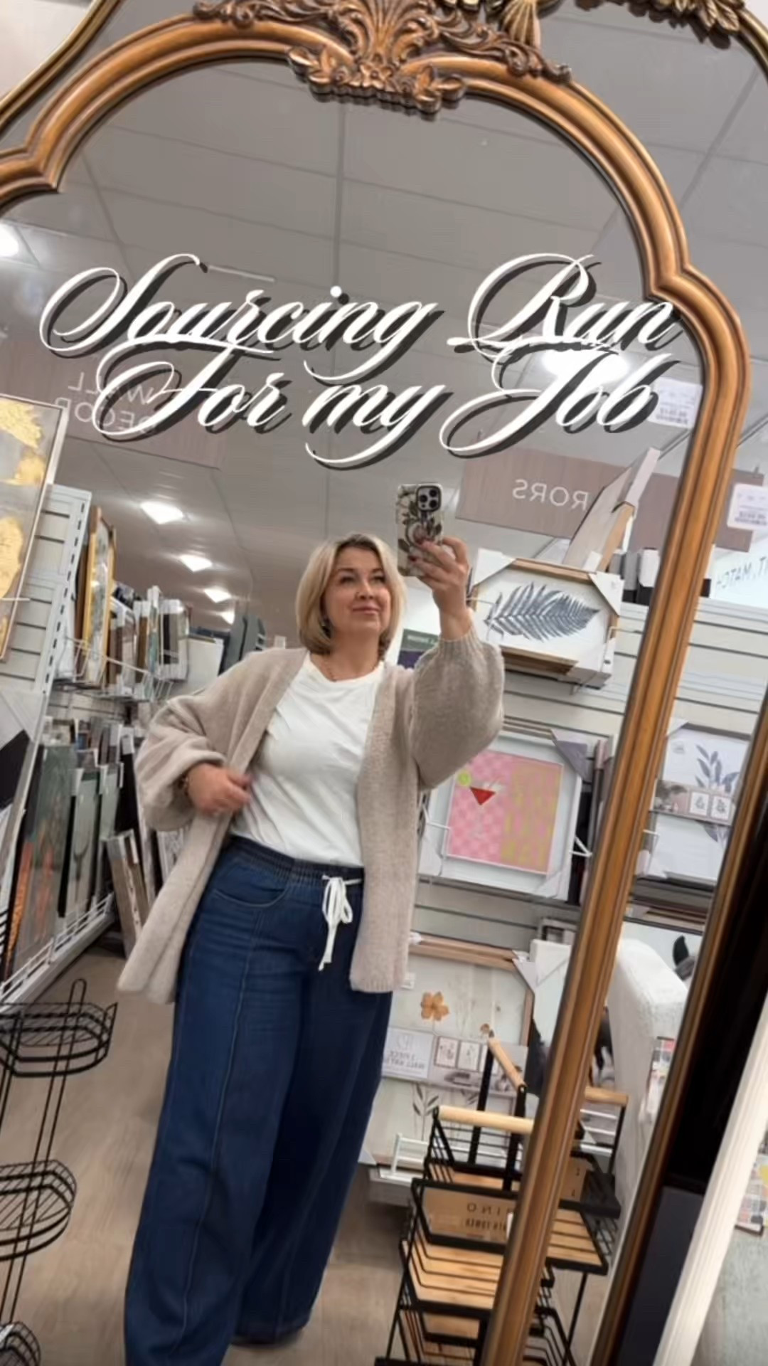 interior designer. client sourcing day. designer life. day in the life. tj maxx finds. home decor shopping. design process. sourcing decor. midlife style. midsize outfit. cozy cardigan outfit. wide leg jeans outfit. neutral style. women over 40 fashion. designer errands. real designer moments. everyday designer life. behind the scenes design. furniture and decor finds.

#LTKmomlife #LTKdayinmylife #LTKHome