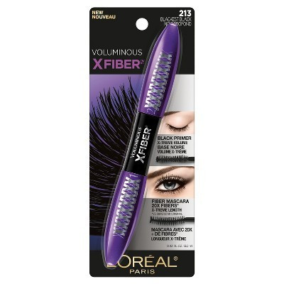L'Oreal Paris Voluminous X Fiber Waterproof Mascara - 213 Blackest Black - 0.43 fl oz | Target