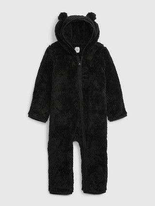 Baby Footless Sherpa One-Piece | Gap (CA)