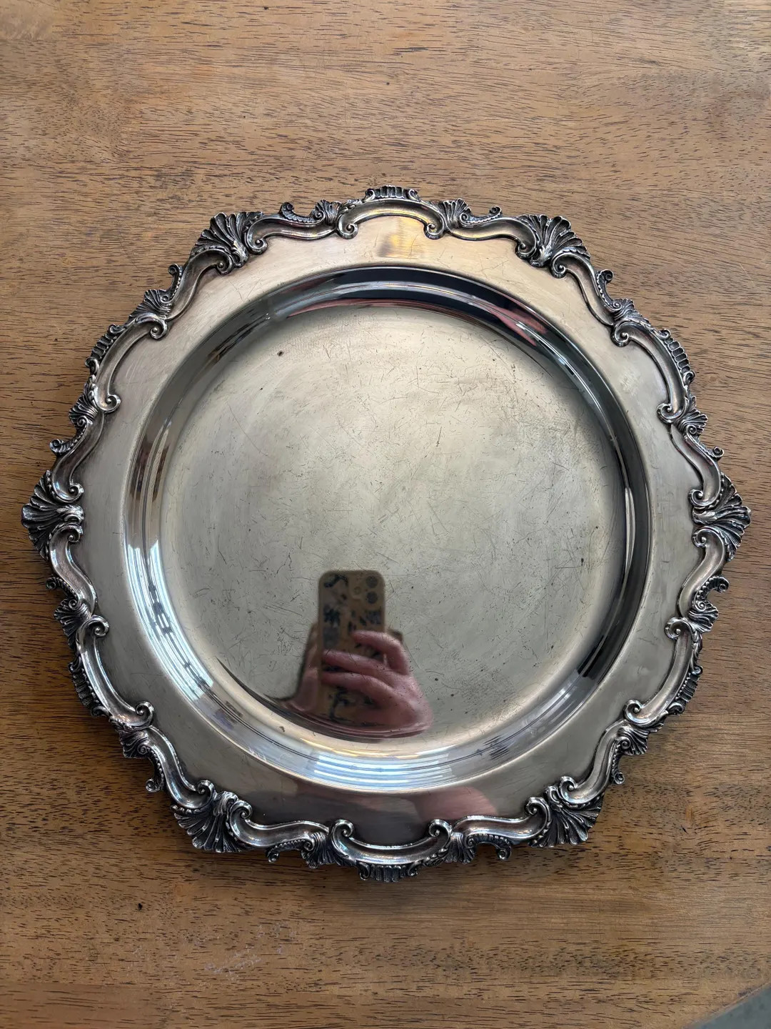 Wilcox Silver-plated "essex Manor" Ornate Serving Tray, 1980s Round International Silver Co. Deco... | Etsy (US)